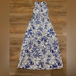 Sincerely Jules Navy and white Patterned Maxi Dress